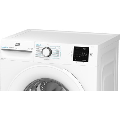 Пральна машина Beko фронтальна, 8кг, 1000, A+++, 55см, дисплей, інвертор, пара, білий (BM1WFSU38033WW) Пральна машина Beko фронтальна, 8кг, 1000, A+++, 55см, дисплей, інвертор, пара, білий (BM1WFSU38033WW)