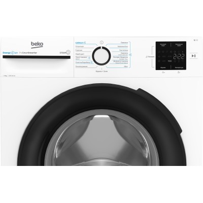 Пральна машина Beko фронтальна, 9кг, 1200, A+++, 55см, дисплей, інвертор, пара, білий (BM1WFU39233WB) Пральна машина Beko фронтальна, 9кг, 1200, A+++, 55см, дисплей, інвертор, пара, білий (BM1WFU39233WB)