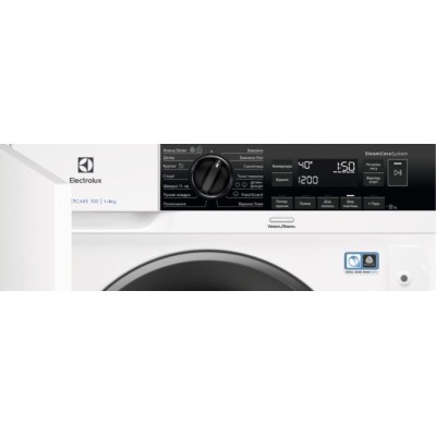 Пральна машина Electrolux вбудована фронтальна, 8кг, 1400, A+++, 55см, дисплей, пара, інвертор, білий (EW7N7F348SUI) Пральна машина Electrolux вбудована фронтальна, 8кг, 1400, A+++, 55см, дисплей, пара, інвертор, білий (EW7N7F348SUI)