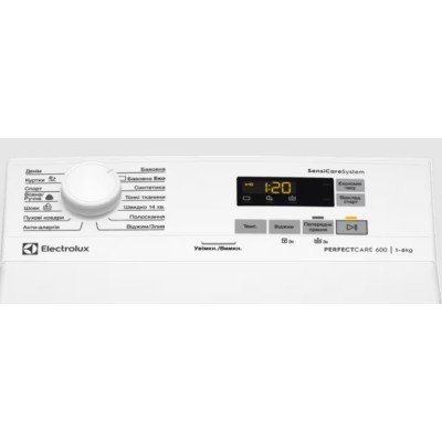 Пральна машина Electrolux вертикальна, 6кг, 1000, A+++, 60см, дисплей, білий (EW6T5061FU) Пральна машина Electrolux вертикальна, 6кг, 1000, A+++, 60см, дисплей, білий (EW6T5061FU)