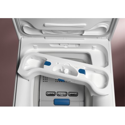 Пральна машина Electrolux вертикальна, 6кг, 1300, A+++, 60см, дисплей, пара, інвертор, білий (EW7TN3362U) Пральна машина Electrolux вертикальна, 6кг, 1300, A+++, 60см, дисплей, пара, інвертор, білий (EW7TN3362U)