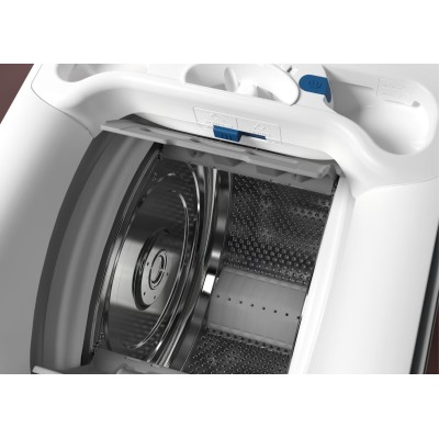 Пральна машина Electrolux вертикальна, 6кг, 1300, A+++, 60см, дисплей, пара, інвертор, білий (EW7TN3362U) Пральна машина Electrolux вертикальна, 6кг, 1300, A+++, 60см, дисплей, пара, інвертор, білий (EW7TN3362U)