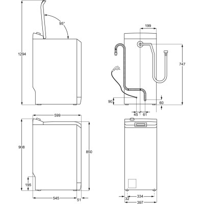 Пральна машина Electrolux вертикальна, 7кг, 1300, A+++, 60см, дисплей, пара, інвертор, білий (EW8T3372U) Пральна машина Electrolux вертикальна, 7кг, 1300, A+++, 60см, дисплей, пара, інвертор, білий (EW8T3372U)