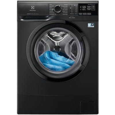 Пральна машина Electrolux фронтальна, 6кг, 1000, A+++, 41см, дисплей, чорний (EW6S406BXU) Пральна машина Electrolux фронтальна, 6кг, 1000, A+++, 41см, дисплей, чорний (EW6S406BXU)