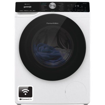 Пральна машина Gorenje фронтальна, 10кг, 1400, A+++, 60см, дисплей, інвертор, пара, Wi-Fi, підсвітка барабану, білий (WNS14A4TWI Пральна машина Gorenje фронтальна, 10кг, 1400, A+++, 60см, дисплей, інвертор, пара, Wi-Fi, підсвітка барабану, білий (WNS14A4TWI