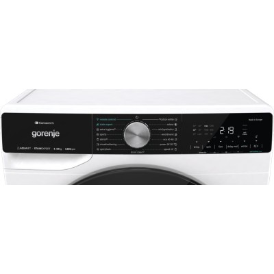 Пральна машина Gorenje фронтальна, 10кг, 1400, A+++, 60см, дисплей, інвертор, пара, Wi-Fi, підсвітка барабану, білий (WNS14A4TWI Пральна машина Gorenje фронтальна, 10кг, 1400, A+++, 60см, дисплей, інвертор, пара, Wi-Fi, підсвітка барабану, білий (WNS14A4TWI