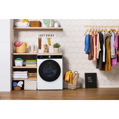 Пральна машина Gorenje фронтальна, 10кг, 1400, A+++, 60см, дисплей, інвертор, пара, Wi-Fi, підсвітка барабану, білий (WNS14A4TWI Пральна машина Gorenje фронтальна, 10кг, 1400, A+++, 60см, дисплей, інвертор, пара, Wi-Fi, підсвітка барабану, білий (WNS14A4TWI