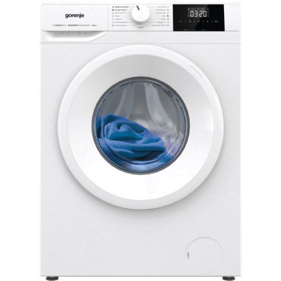 Пральна машина Gorenje фронтальна, 6кг, 1000, A+++, 43.5см, дисплей, пар, інвертор, білий (WNGPI61SBS)