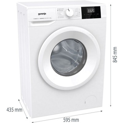Пральна машина Gorenje фронтальна, 7кг, 1200, A+, 43.5см, дисплей, пар, інвертор, білий (WNGPI72SBS) Пральна машина Gorenje фронтальна, 7кг, 1200, A+, 43.5см, дисплей, пар, інвертор, білий (WNGPI72SBS)