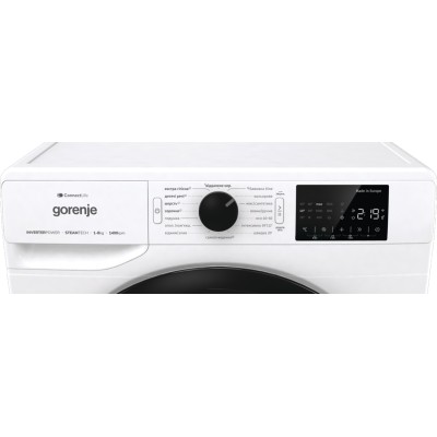 Пральна машина Gorenje фронтальна, 8кг, 1400, A+++, 46,5см, дисплей, інвертор, пара, Wi-Fi, білий (WPNEI84SBSWIFI) Пральна машина Gorenje фронтальна, 8кг, 1400, A+++, 46,5см, дисплей, інвертор, пара, Wi-Fi, білий (WPNEI84SBSWIFI)
