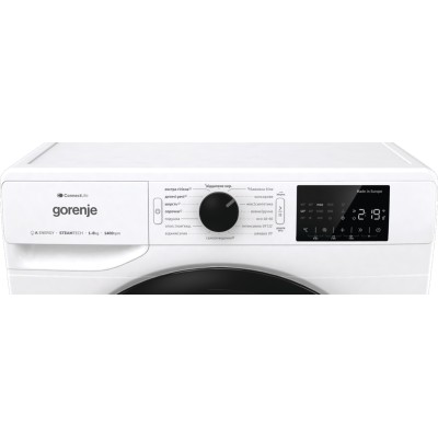 Пральна машина Gorenje фронтальна, 8кг, 1400, A+++, 55см, дисплей, інвертор, пара, Wi-Fi, білий (WPNEI84A1SWIFI) Пральна машина Gorenje фронтальна, 8кг, 1400, A+++, 55см, дисплей, інвертор, пара, Wi-Fi, білий (WPNEI84A1SWIFI)