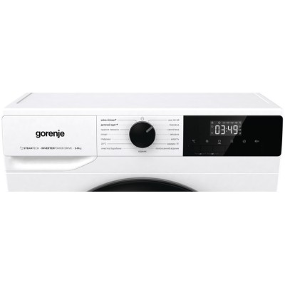 Пральна машина Gorenje фронтальна, 8кг, 1400, A+++, 55см, дисплей, пара, інвертор, білий (W1NHPI84AS) Пральна машина Gorenje фронтальна, 8кг, 1400, A+++, 55см, дисплей, пара, інвертор, білий (W1NHPI84AS)