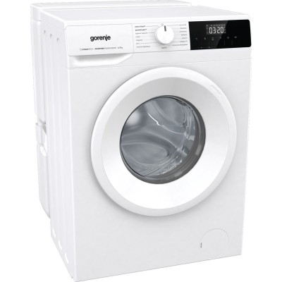 Пральна машина Gorenje фронтальна, з баком, 7кг, 1200, A+, 60см, дисплей, пар, інвертор, білий (WNHPI72SCSIRV)