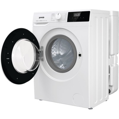 Пральна машина Gorenje фронтальна, з баком, 7кг, 1200, A+, 60см, дисплей, пар, інвертор, білий (WNHPI72SCSIRV)