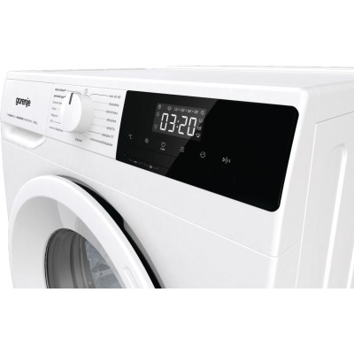 Пральна машина Gorenje фронтальна, з баком, 7кг, 1200, A+, 60см, дисплей, пар, інвертор, білий (WNHPI72SCSIRV)