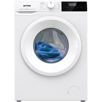 Пральна машина Gorenje фронтальна, з баком, 7кг, 1200, A+, 60см, дисплей, пар, інвертор, білий (WNHPI72SCSIRV)