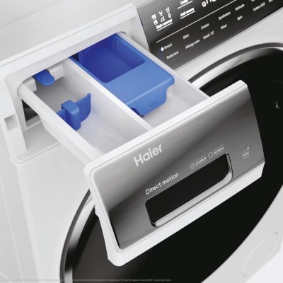 Пральна машина Haier фронтальна, 12кг, 1400, A+++, 60см, дисплей, пара, інвертор, люк чорний, прямий привід, білий (HW120-B14979 Пральна машина Haier фронтальна, 12кг, 1400, A+++, 60см, дисплей, пара, інвертор, люк чорний, прямий привід, білий (HW120-B14979
