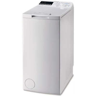 Пральна машина Indesit вертикальна, 7кг, 1200, A+++, 60см, дисплей, білий (BTWE71253PEU)