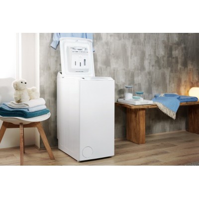 Пральна машина Indesit вертикальна, 7кг, 1200, A+++, 60см, дисплей, білий (BTWE71253PEU)