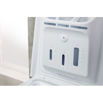 Пральна машина Indesit вертикальна, 7кг, 1200, A+++, 60см, дисплей, білий (BTWE71253PEU)