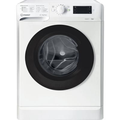 Пральна машина Indesit фронтальна, 6кг, 1000, A+++, 43см, дисплей, люк чорний, білий (OMTWSE61051WKUA) Пральна машина Indesit фронтальна, 6кг, 1000, A+++, 43см, дисплей, люк чорний, білий (OMTWSE61051WKUA)