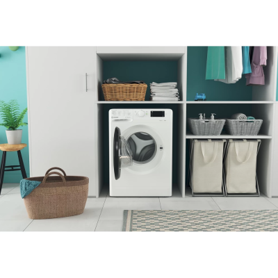 Пральна машина Indesit фронтальна, 6кг, 1000, A+++, 43см, дисплей, люк чорний, білий (OMTWSE61051WKUA) Пральна машина Indesit фронтальна, 6кг, 1000, A+++, 43см, дисплей, люк чорний, білий (OMTWSE61051WKUA)