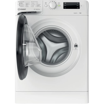 Пральна машина Indesit фронтальна, 6кг, 1000, A+++, 43см, дисплей, люк чорний, білий (OMTWSE61051WKUA) Пральна машина Indesit фронтальна, 6кг, 1000, A+++, 43см, дисплей, люк чорний, білий (OMTWSE61051WKUA)