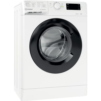 Пральна машина Indesit фронтальна, 6кг, 1000, A+++, 43см, дисплей, люк чорний, білий (OMTWSE61051WKUA) Пральна машина Indesit фронтальна, 6кг, 1000, A+++, 43см, дисплей, люк чорний, білий (OMTWSE61051WKUA)