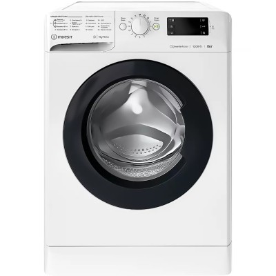 Пральна машина Indesit фронтальна, 6кг, 1200, A+++, 43см, дисплей, інвертор, люк чорний, білий (OMTWSE61293WKUA) Пральна машина Indesit фронтальна, 6кг, 1200, A+++, 43см, дисплей, інвертор, люк чорний, білий (OMTWSE61293WKUA)