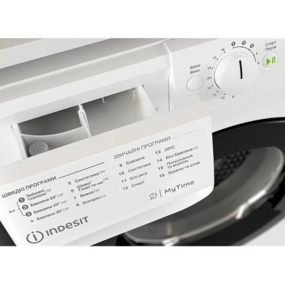 Пральна машина Indesit фронтальна, 6кг, 1200, A+++, 43см, дисплей, інвертор, люк чорний, білий (OMTWSE61293WKUA) Пральна машина Indesit фронтальна, 6кг, 1200, A+++, 43см, дисплей, інвертор, люк чорний, білий (OMTWSE61293WKUA)