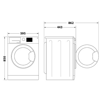 Пральна машина Indesit фронтальна, 6кг, 1200, A+++, 43см, дисплей, інвертор, люк чорний, білий (OMTWSE61293WKUA) Пральна машина Indesit фронтальна, 6кг, 1200, A+++, 43см, дисплей, інвертор, люк чорний, білий (OMTWSE61293WKUA)