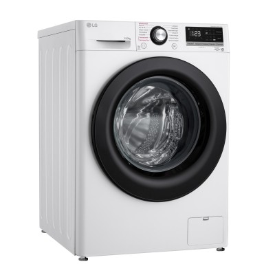 Пральна машина LG фронтальна, 10.5кг, 1400, A+++, 57см, дисплей, пара, інвертор, білий (F4V3RS6WW)