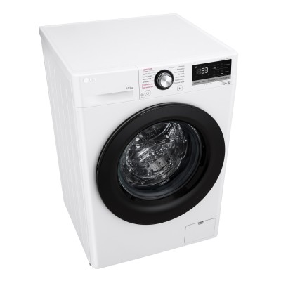 Пральна машина LG фронтальна, 10.5кг, 1400, A+++, 57см, дисплей, пара, інвертор, білий (F4V3RS6WW)