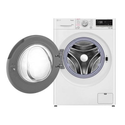 Пральна машина LG фронтальна, 10.5кг, 1400, A+++, 57см, дисплей, пара, інвертор, білий (F4V5RS0WW)