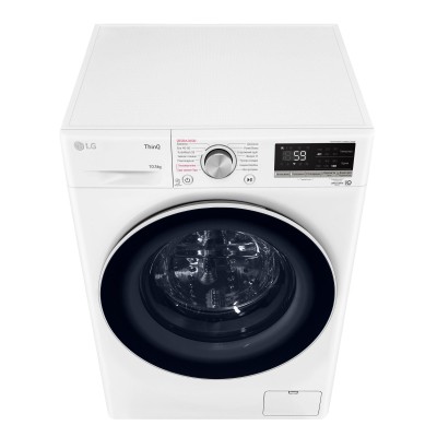 Пральна машина LG фронтальна, 10.5кг, 1400, A+++, 57см, дисплей, пара, інвертор, білий (F4V5RS0WW)