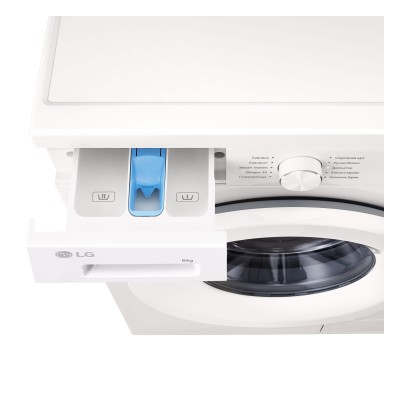 Пральна машина LG фронтальна, 6кг, 1200, A+++, 44см, дисплей, пара, інвертор, білий (F2Y1NS3W) Пральна машина LG фронтальна, 6кг, 1200, A+++, 44см, дисплей, пара, інвертор, білий (F2Y1NS3W)