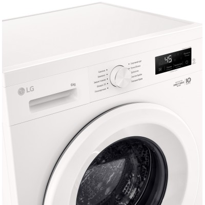 Пральна машина LG фронтальна, 6кг, 1200, A+++, 44см, дисплей, пара, інвертор, білий (F2Y1NS3W) Пральна машина LG фронтальна, 6кг, 1200, A+++, 44см, дисплей, пара, інвертор, білий (F2Y1NS3W)