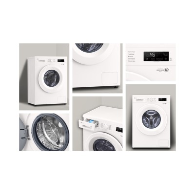 Пральна машина LG фронтальна, 7кг, 1200, A+++, 44см, дисплей, пара, інвертор, білий (F2Y1HS3W) Пральна машина LG фронтальна, 7кг, 1200, A+++, 44см, дисплей, пара, інвертор, білий (F2Y1HS3W)