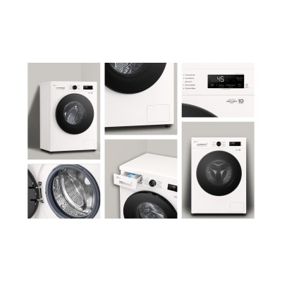 Пральна машина LG фронтальна, 7кг, 1200, A+++, 44см, дисплей, пара, інвертор, білий (F2Y1HS5W) Пральна машина LG фронтальна, 7кг, 1200, A+++, 44см, дисплей, пара, інвертор, білий (F2Y1HS5W)