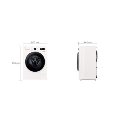 Пральна машина LG фронтальна, 7кг, 1200, A+++, 44см, дисплей, пара, інвертор, білий (F2Y1HS6W) Пральна машина LG фронтальна, 7кг, 1200, A+++, 44см, дисплей, пара, інвертор, білий (F2Y1HS6W)