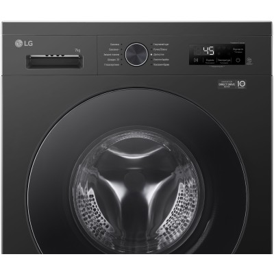 Пральна машина LG фронтальна, 7кг, 1200, A+++, 44см, дисплей, пара, інвертор, чорний (F2Y1HS5J) Пральна машина LG фронтальна, 7кг, 1200, A+++, 44см, дисплей, пара, інвертор, чорний (F2Y1HS5J)