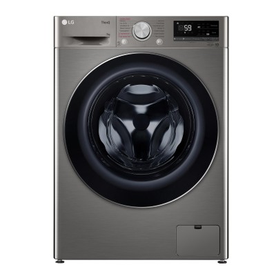 Пральна машина LG фронтальна, 7кг, 1200, A+++, 48см, дисплей, пара, інвертор, cріблястий (F2V5HS2PW)