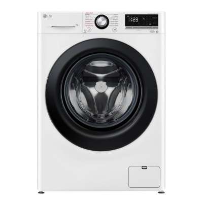Пральна машина LG фронтальна, 7кг, 1200, A+++, 48см, дисплей, пара, інвертор, білий (F2V3HS6WW)