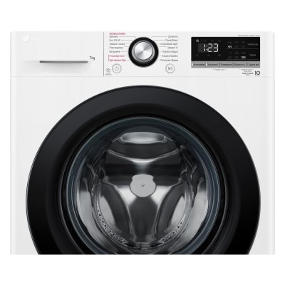 Пральна машина LG фронтальна, 7кг, 1200, A+++, 48см, дисплей, пара, інвертор, білий (F2V3HS6WW)