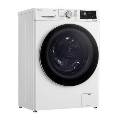 Пральна машина LG фронтальна, 7кг, 1200, A+++, 48см, дисплей, пара, інвертор, білий (F2V5HS1WW)