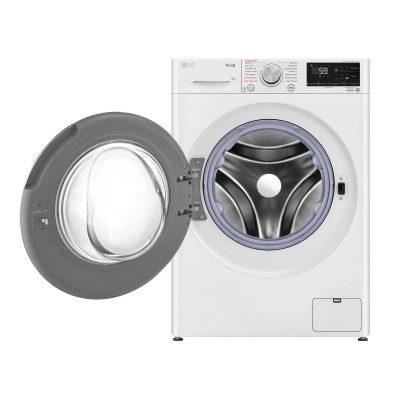 Пральна машина LG фронтальна, 7кг, 1200, A+++, 48см, дисплей, пара, інвертор, білий (F2V5HS1WW)