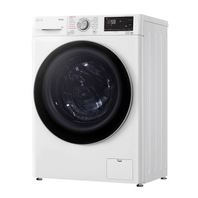 Пральна машина LG фронтальна, 7кг, 1200, A+++, 48см, дисплей, пара, інвертор, білий (F2V5HS1WW)