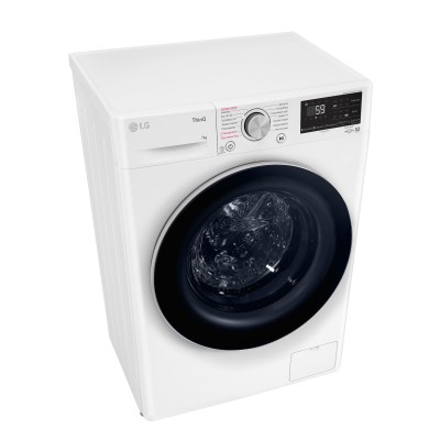 Пральна машина LG фронтальна, 7кг, 1200, A+++, 48см, дисплей, пара, інвертор, білий (F2V5HS1WW)