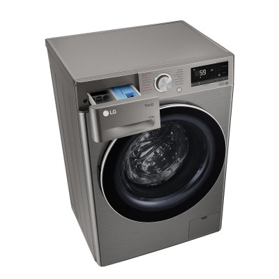 Пральна машина LG фронтальна, 8.5кг, 1200, A+++, 48см, дисплей, пара, інвертор, cріблястий (F2V5GS9PW) Пральна машина LG фронтальна, 8.5кг, 1200, A+++, 48см, дисплей, пара, інвертор, cріблястий (F2V5GS9PW)
