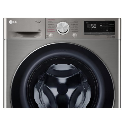 Пральна машина LG фронтальна, 8.5кг, 1200, A+++, 48см, дисплей, пара, інвертор, cріблястий (F2V5GS9PW) Пральна машина LG фронтальна, 8.5кг, 1200, A+++, 48см, дисплей, пара, інвертор, cріблястий (F2V5GS9PW)